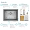 Elkay Crosstown 16 Gauge Workstation Stainless Steel Single Bowl Undermount Sink Kit EFRU21169W - alternate 5